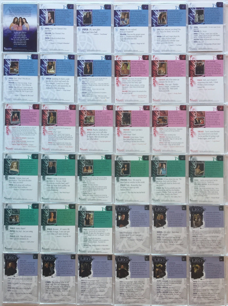 Charmed Conversations Base Card Set 72 Cards 1 thru 72   - TvMovieCards.com