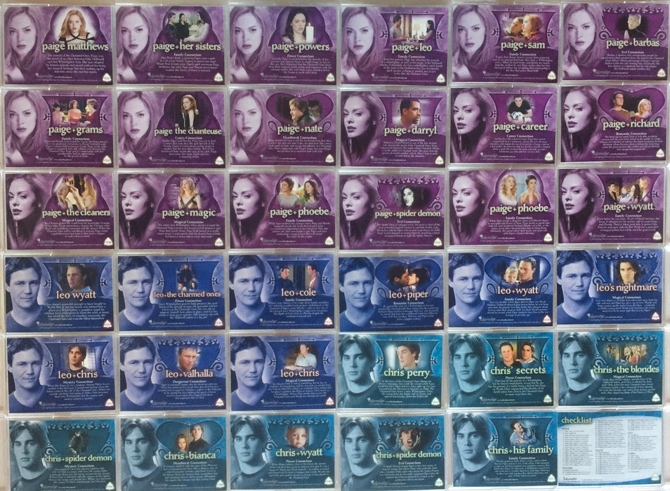 Charmed Connections Foil Parallel Card Set 72 Cards CC1 thru CC72 Inkworks 2004 - TvMovieCards.com