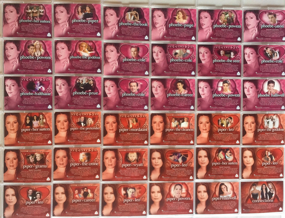 Charmed Connections Foil Base Card Set 72 Cards 1 thru 72   - TvMovieCards.com