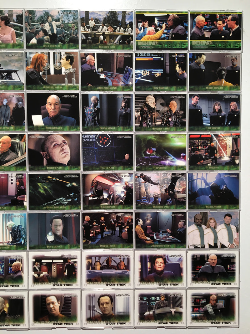 Star Trek Nemesis (72) Complete Trading Base Card Set Rittenhouse Archives 2002   - TvMovieCards.com