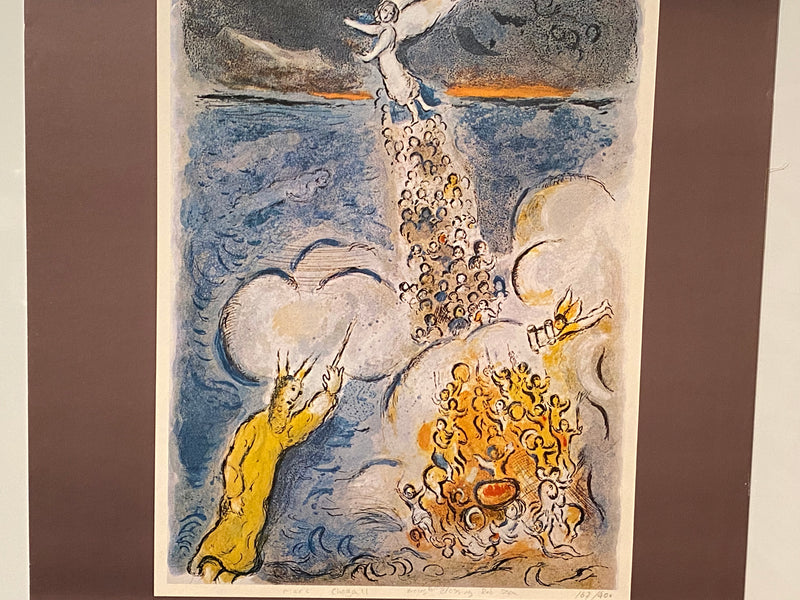 1970s Marc Chagall The Crossing of the Red Sea Anthea Galleria Lithograph Poster   - TvMovieCards.com