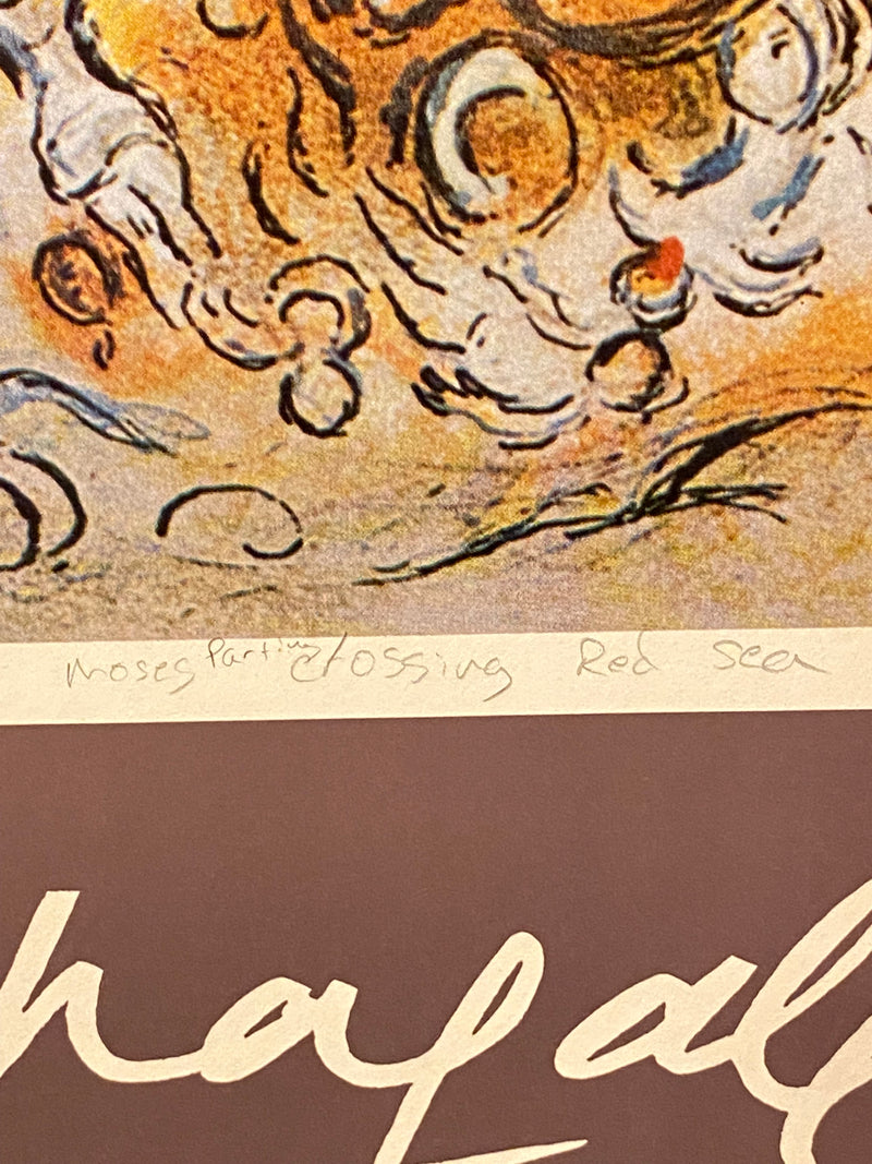 1970s Marc Chagall The Crossing of the Red Sea Anthea Galleria Lithograph Poster   - TvMovieCards.com