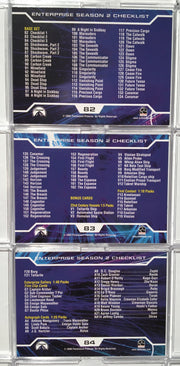 Star Trek Enterprise Season 2 Complete (81 Cards) Base Card Set 2003   - TvMovieCards.com