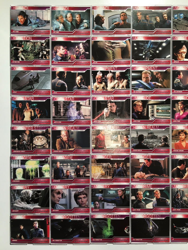 Star Trek Enterprise Season 3 Complete (72) Base Trading Base Card Set 2004   - TvMovieCards.com