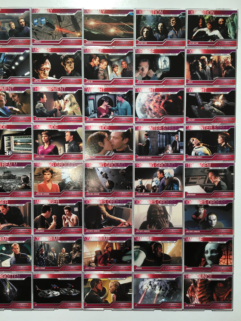 Star Trek Enterprise Season 3 Complete (72) Base Trading Base Card Set 2004   - TvMovieCards.com