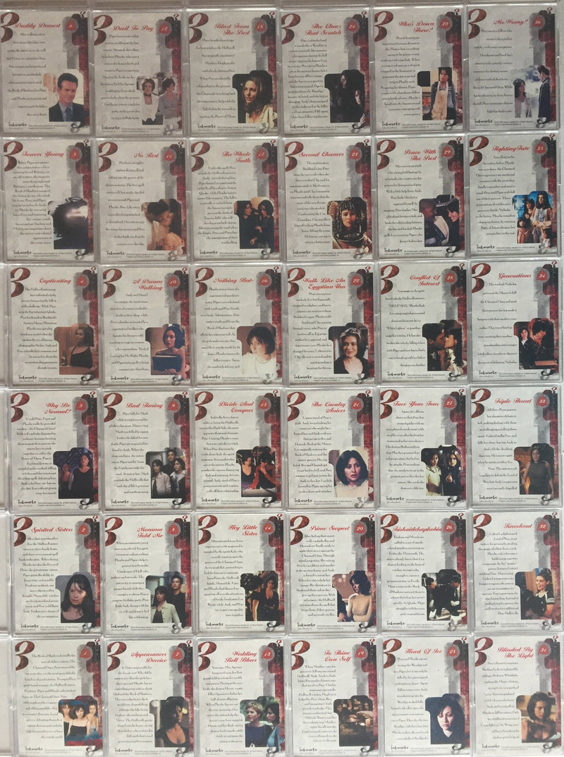 Charmed Season 1 Base Card Set 72 Cards Inkworks 2000 - TvMovieCards.com