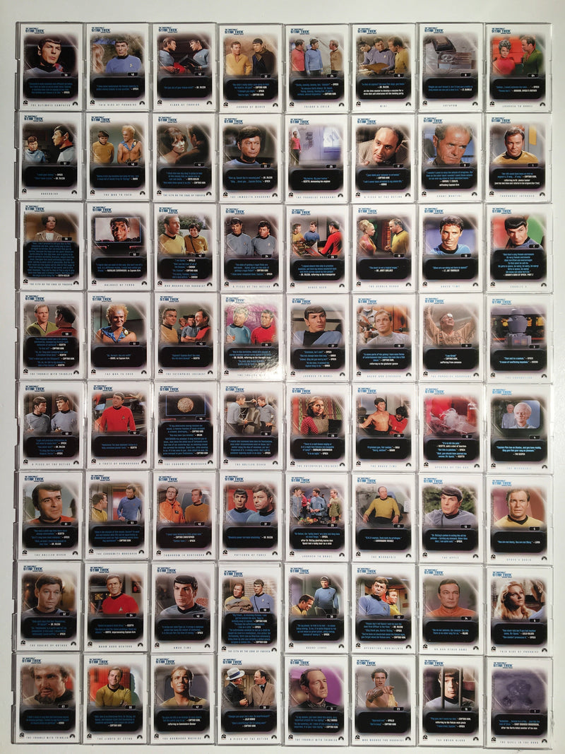 Star Trek TOS Quotable Original Series (110) Base Trading Base Card Set 2004   - TvMovieCards.com