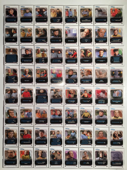 Star Trek TOS Quotable Original Series (110) Base Trading Base Card Set 2004   - TvMovieCards.com