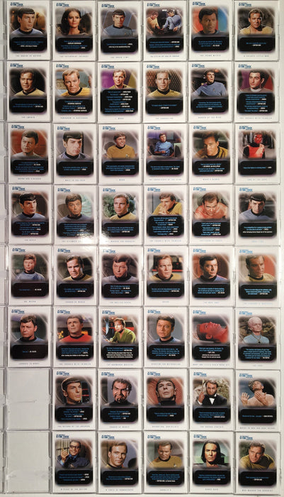 Star Trek TOS Quotable Original Series (110) Base Trading Base Card Set 2004   - TvMovieCards.com