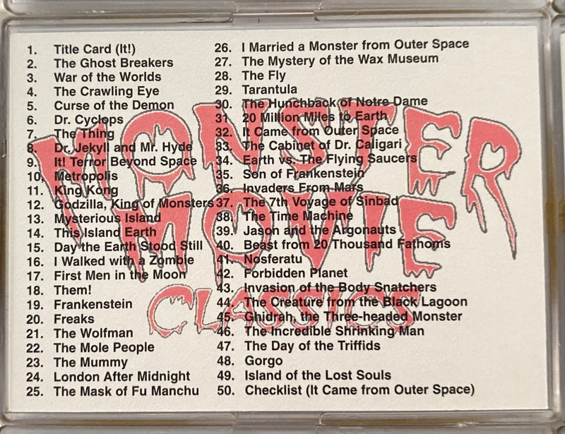 1997 Monster Movie Classics Series 1 Base Trading Card Set of 50 Cards Reed   - TvMovieCards.com