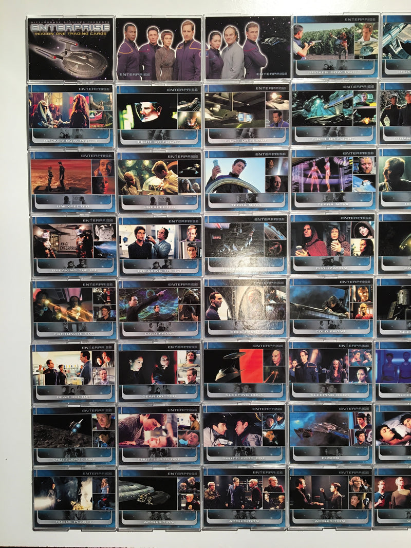 Star Trek Enterprise Season 1 Complete (81 Card) Base Card Set 2002   - TvMovieCards.com