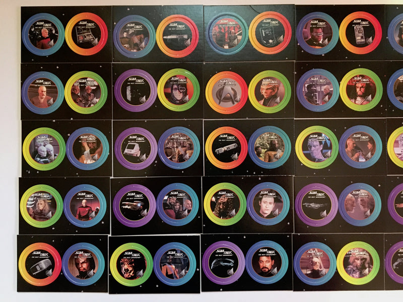 Star Trek TNG The Next Generation Pogs Set 58 Paramount Pictures 1994 Star Disc - TvMovieCards.com