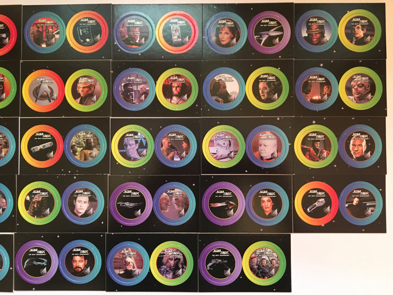 Star Trek TNG The Next Generation Pogs Set 58 Paramount Pictures 1994 Star Disc - TvMovieCards.com