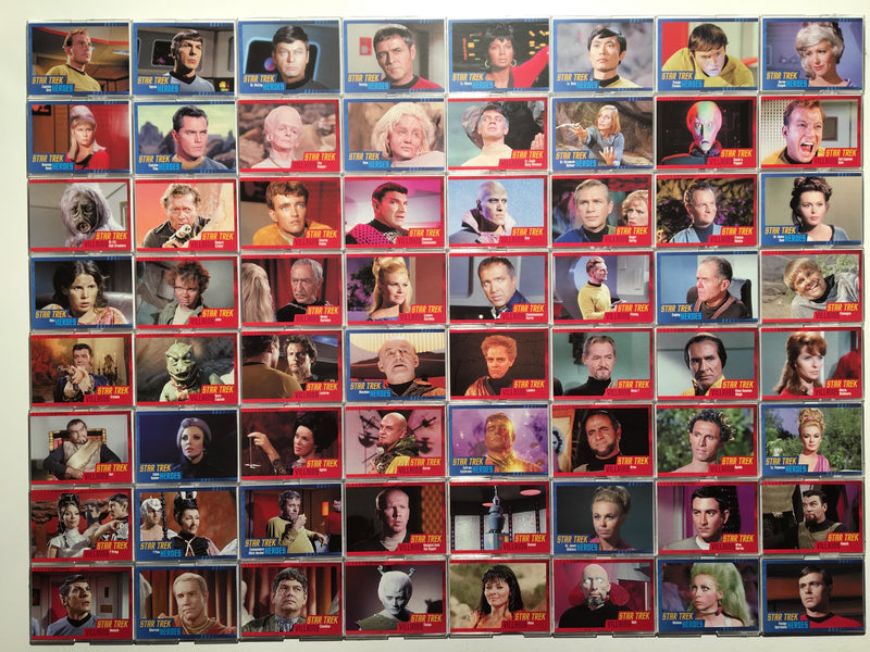 Star Trek TOS Original Series Heroes & Villains (100) Trading Base Card Set   - TvMovieCards.com