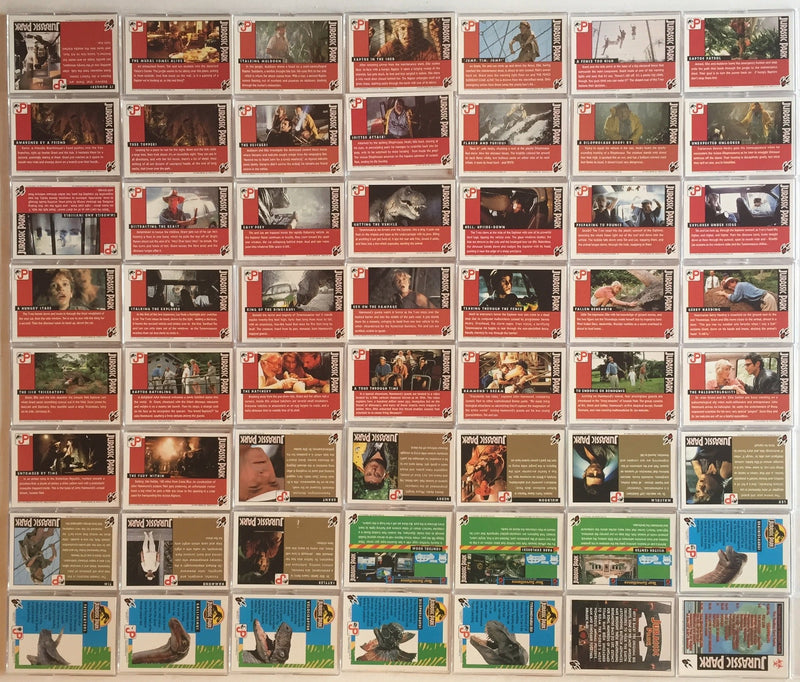 Jurassic Park 1 Card Set & Sticker Card Set 88 Cards 11 Stickers Topps 1993   - TvMovieCards.com