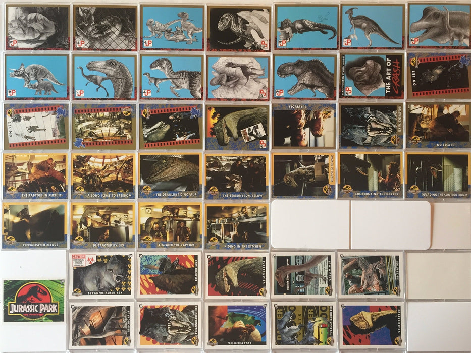 Jurassic Park 1 Card Set & Sticker Card Set 88 Cards 11 Stickers Topps 1993   - TvMovieCards.com