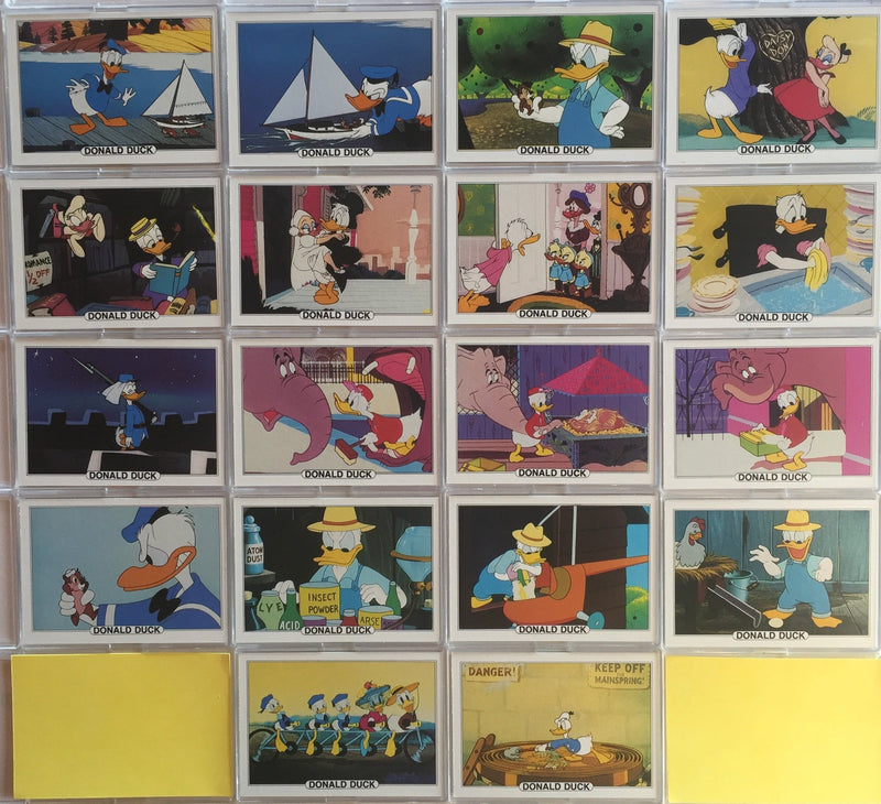 Disney Donald Duck Vintage Card Set 18 Cards Series A Set #2 Treat Hobby 1982   - TvMovieCards.com
