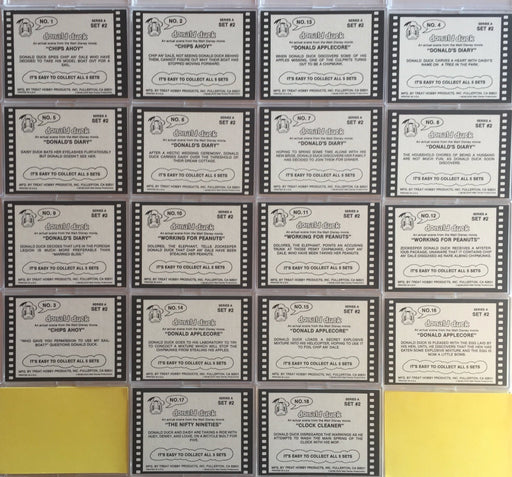 Disney Donald Duck Vintage Card Set 18 Cards Series A Set #2 Treat Hobby 1982   - TvMovieCards.com