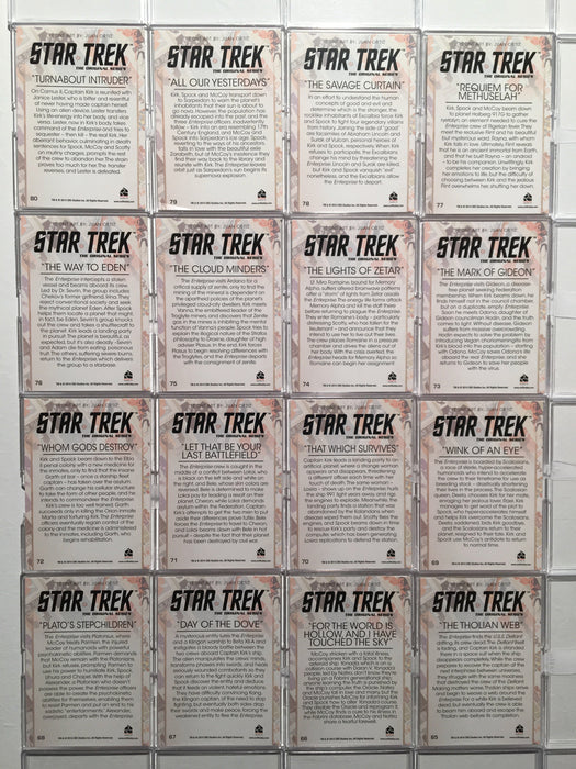 Star Trek TOS Portfolio Prints 2014 Complete (80) Trading Base Card Set   - TvMovieCards.com
