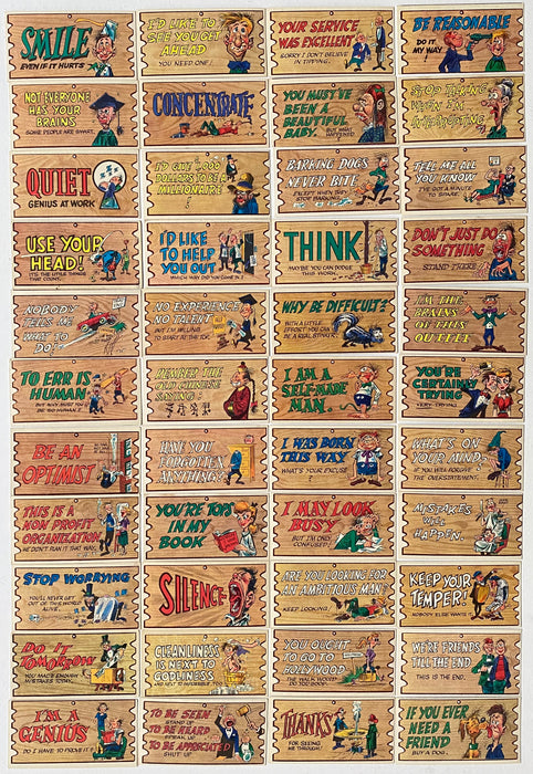 1959 Wacky Plaks Complete Vintage Trading Card Set 88/88 Topps   - TvMovieCards.com