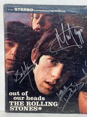 Rolling Stones Signed LP Record Keith Richards Mick Jagger "Out of Our Heads"   - TvMovieCards.com