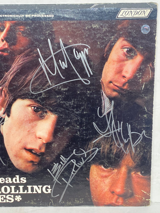 Rolling Stones Signed LP Record Keith Richards Mick Jagger "Out of Our Heads"   - TvMovieCards.com
