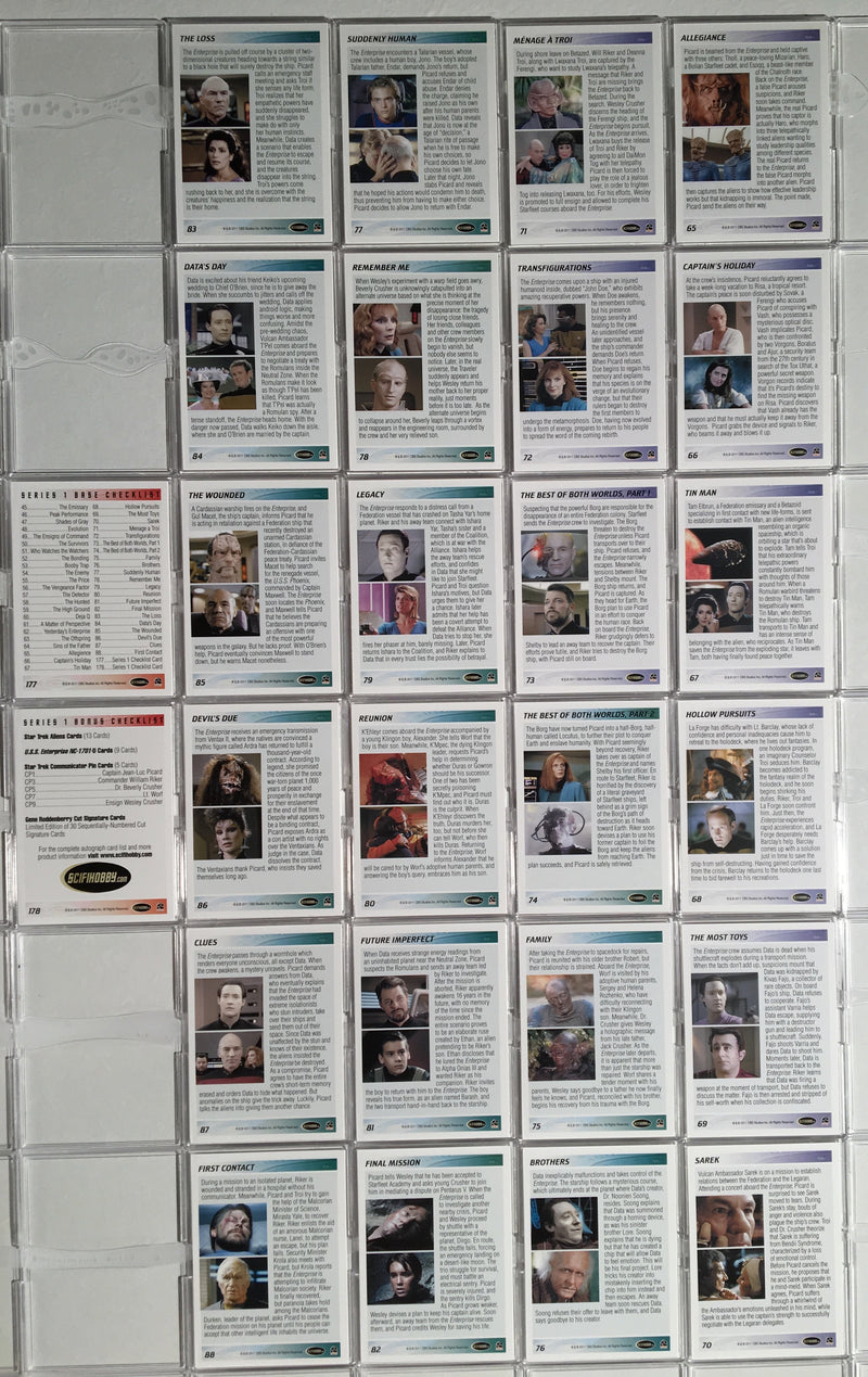 Star Trek TNG Next Generation Complete Series 1 2011 (90) Trading Base Card Set   - TvMovieCards.com