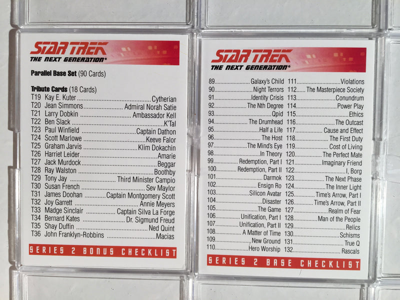 Star Trek TNG Next Generation Complete Series 2 2012 (90) Trading Base Card Set   - TvMovieCards.com