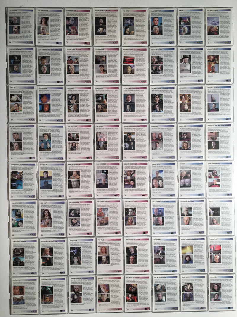 STAR TREK The Next Generation Complete Series 1 TNG Parallel Card SET 90 Cards   - TvMovieCards.com