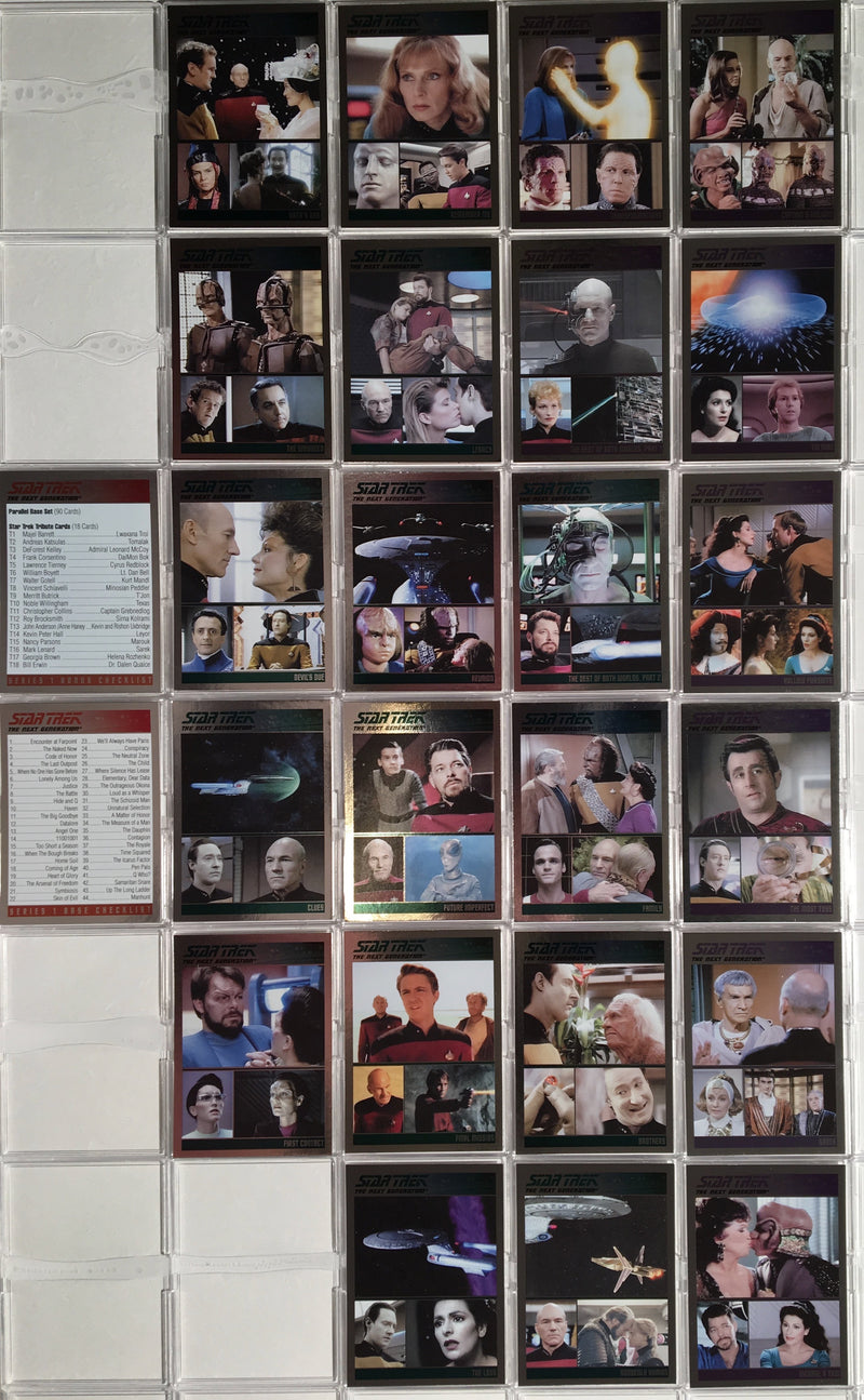 STAR TREK The Next Generation Complete Series 1 TNG Parallel Card SET 90 Cards   - TvMovieCards.com