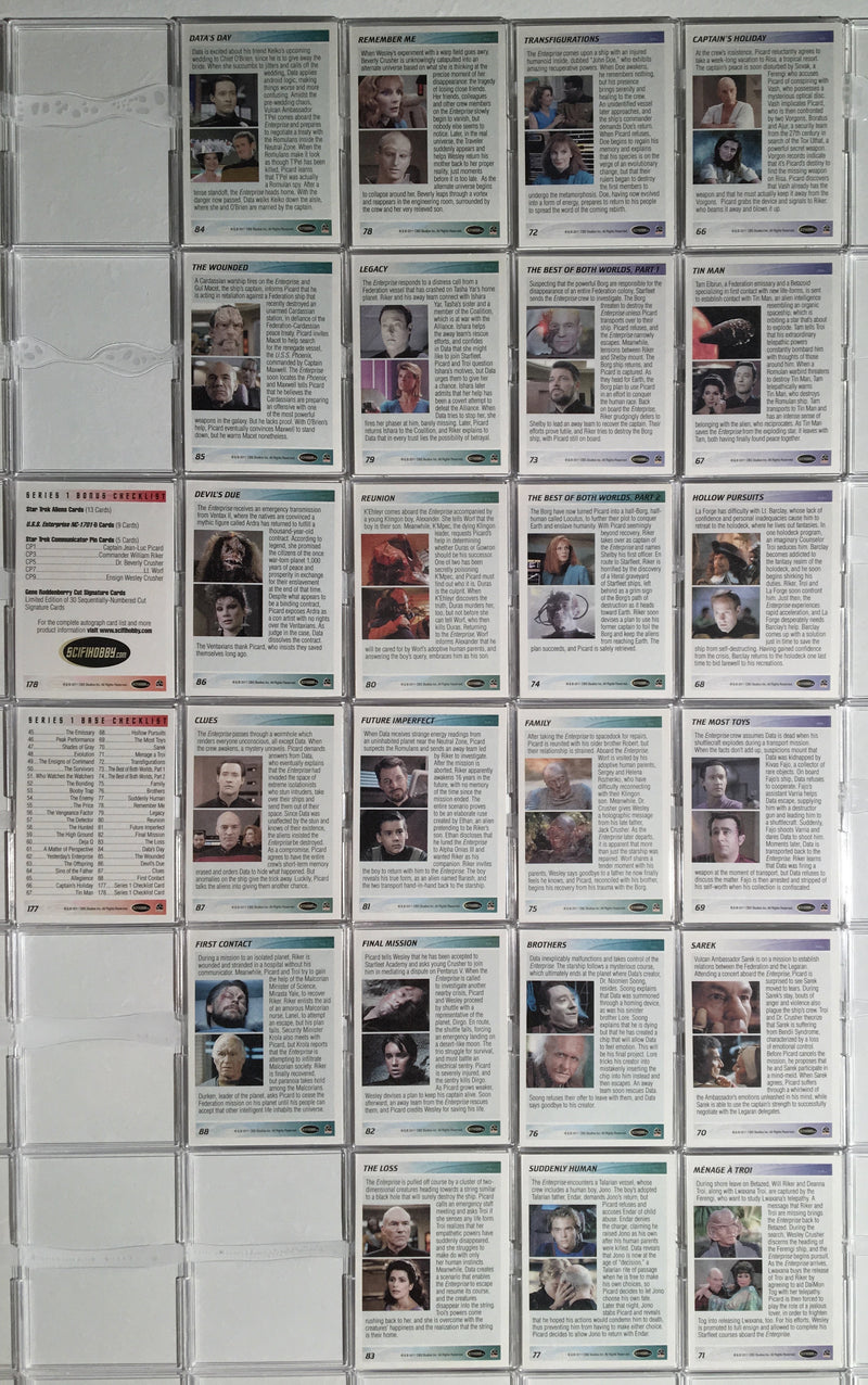 STAR TREK The Next Generation Complete Series 1 TNG Parallel Card SET 90 Cards   - TvMovieCards.com