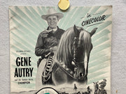 1948 The Big Sombrero Movie Advertising Press Book 11 x 17 Gene Autry Poster   - TvMovieCards.com