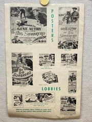 1948 The Big Sombrero Movie Advertising Press Book 11 x 17 Gene Autry Poster   - TvMovieCards.com