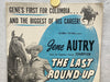 1948 The Last Round-Up Movie Advertising Press Book 11 x 17 Gene Autry Poster   - TvMovieCards.com