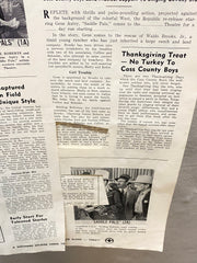 1958 Sioux City Sue (5) Movie Advertising Press Book 12 x 18 Gene Autry Poster   - TvMovieCards.com