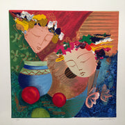 Lee White "Whispers I" Signed Numbered 47/350 Lithograph Art Print 21" x 21"   - TvMovieCards.com
