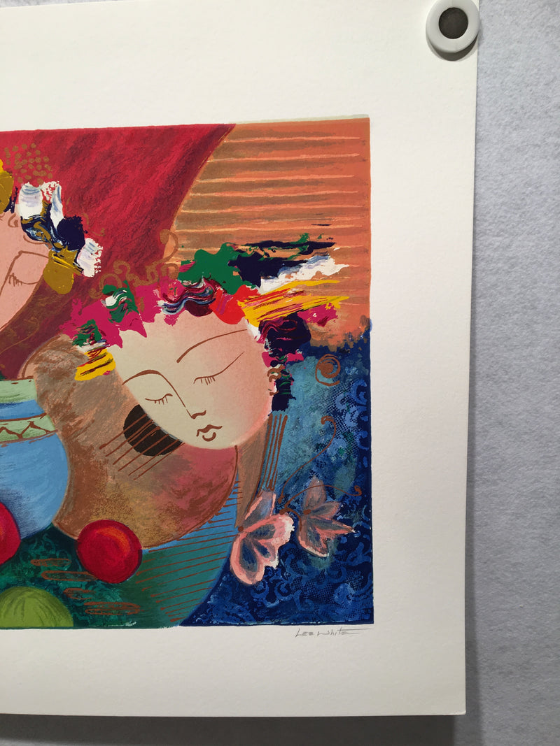 Lee White "Whispers I" Signed Numbered 47/350 Lithograph Art Print 21" x 21"   - TvMovieCards.com
