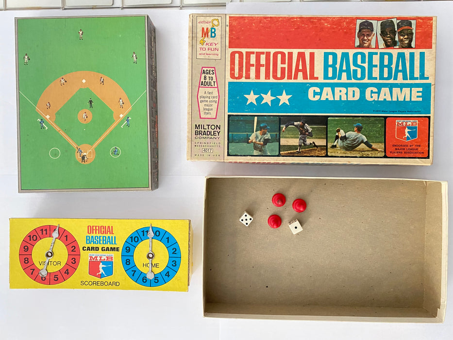 1970 Milton Bradley Official MLB BASEBALL CARD GAME w/28 Player Cards   - TvMovieCards.com