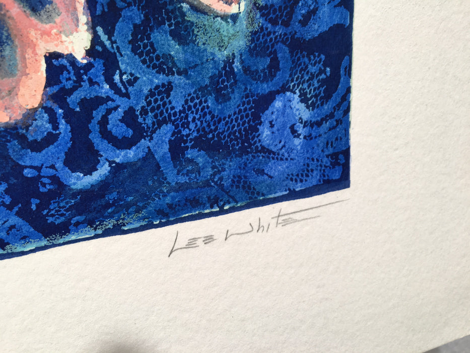 Lee White "Whispers I" Signed Numbered 47/350 Lithograph Art Print 21" x 21"   - TvMovieCards.com