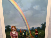Tito Salomoni Girl Rainbow Signed Numbered 39/100 Lithograph Art Print 21" x 28"   - TvMovieCards.com