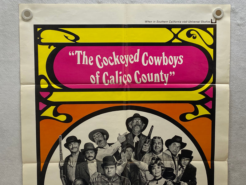 1970 Cockeyed Cowboys of Calico County 1SH Movie Poster 27 x 41 Dan Blocker   - TvMovieCards.com
