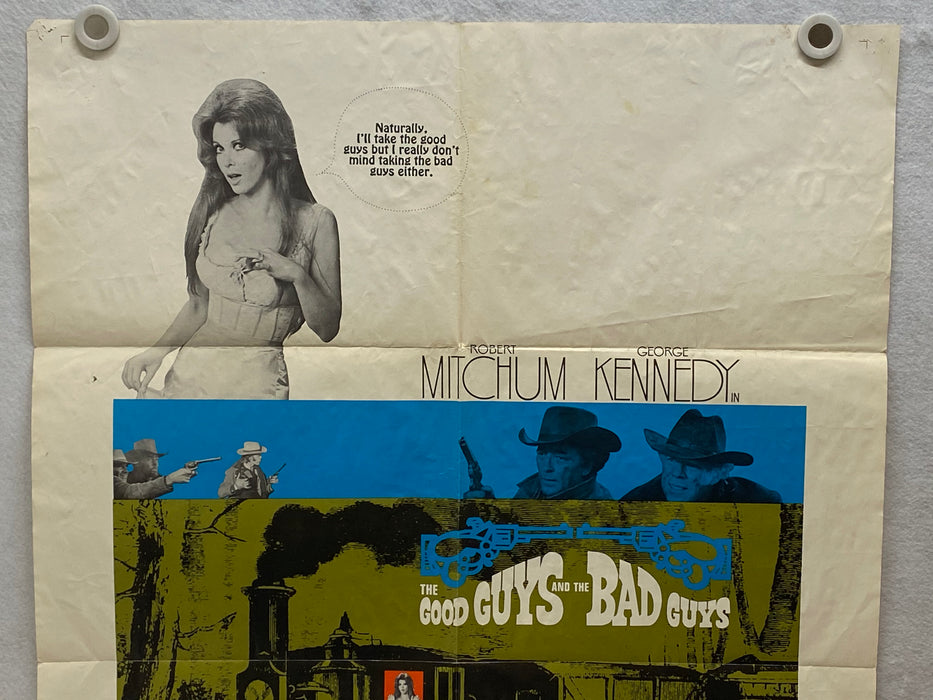 1969 The Good Guys and the Bad Guys 1SH Movie Poster 27 x 41 Robert Mitchum   - TvMovieCards.com