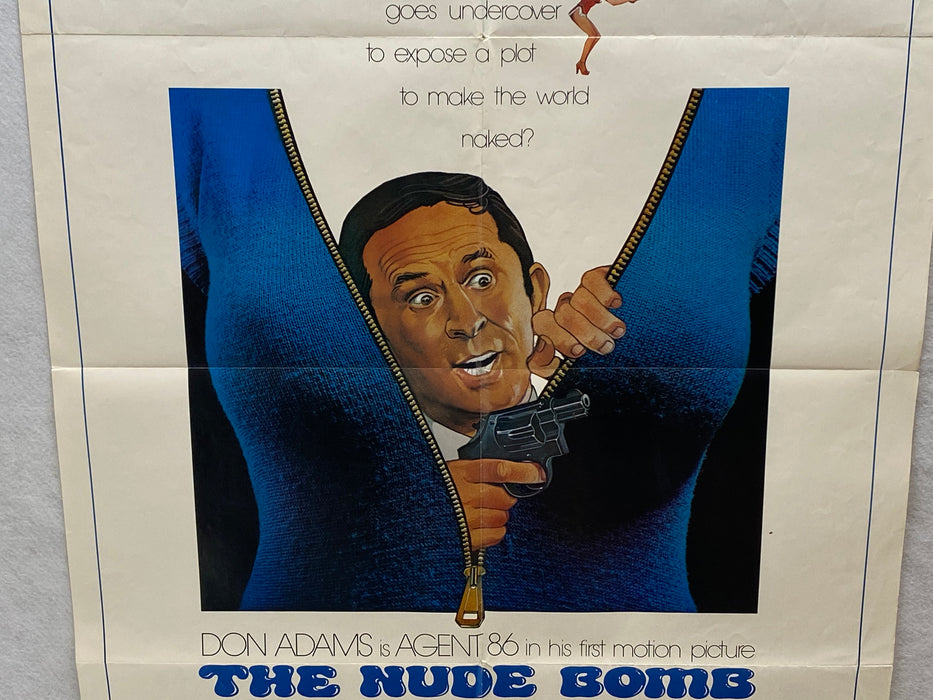 1980 The Nude Bomb 1SH Movie Poster 27 x 41 Don Adams, Andrea Howard   - TvMovieCards.com