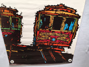 James Jebavy 1967 United Airlines San Francisco Travel Poster - Trolley Car   - TvMovieCards.com