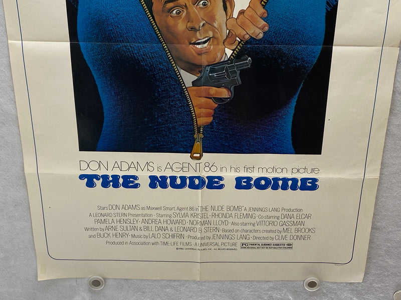 1980 The Nude Bomb 1SH Movie Poster 27 x 41 Don Adams, Andrea Howard   - TvMovieCards.com