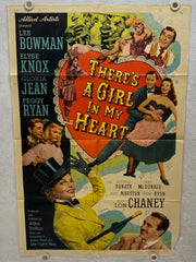 1949 There's a Girl in My Heart 1SH Movie Poster 27 x 41 Lee Bowman, Elyse Knox   - TvMovieCards.com