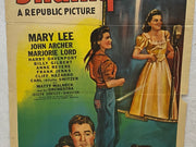 1943 Shantytown 1SH Movie Poster 27 x 41 Mary Lee, John Archer, Marjorie Lord   - TvMovieCards.com