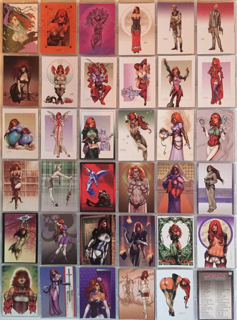 Dawn 20th Anniversary Base Card Set Linsner Dynamic Forces 72 Cards   - TvMovieCards.com