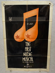 1976 The First Nudie Musical 1SH Movie Poster 27 x 41 Stephen Nathan, Cindy Will   - TvMovieCards.com