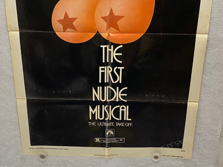1976 The First Nudie Musical 1SH Movie Poster 27 x 41 Stephen Nathan, Cindy Will   - TvMovieCards.com